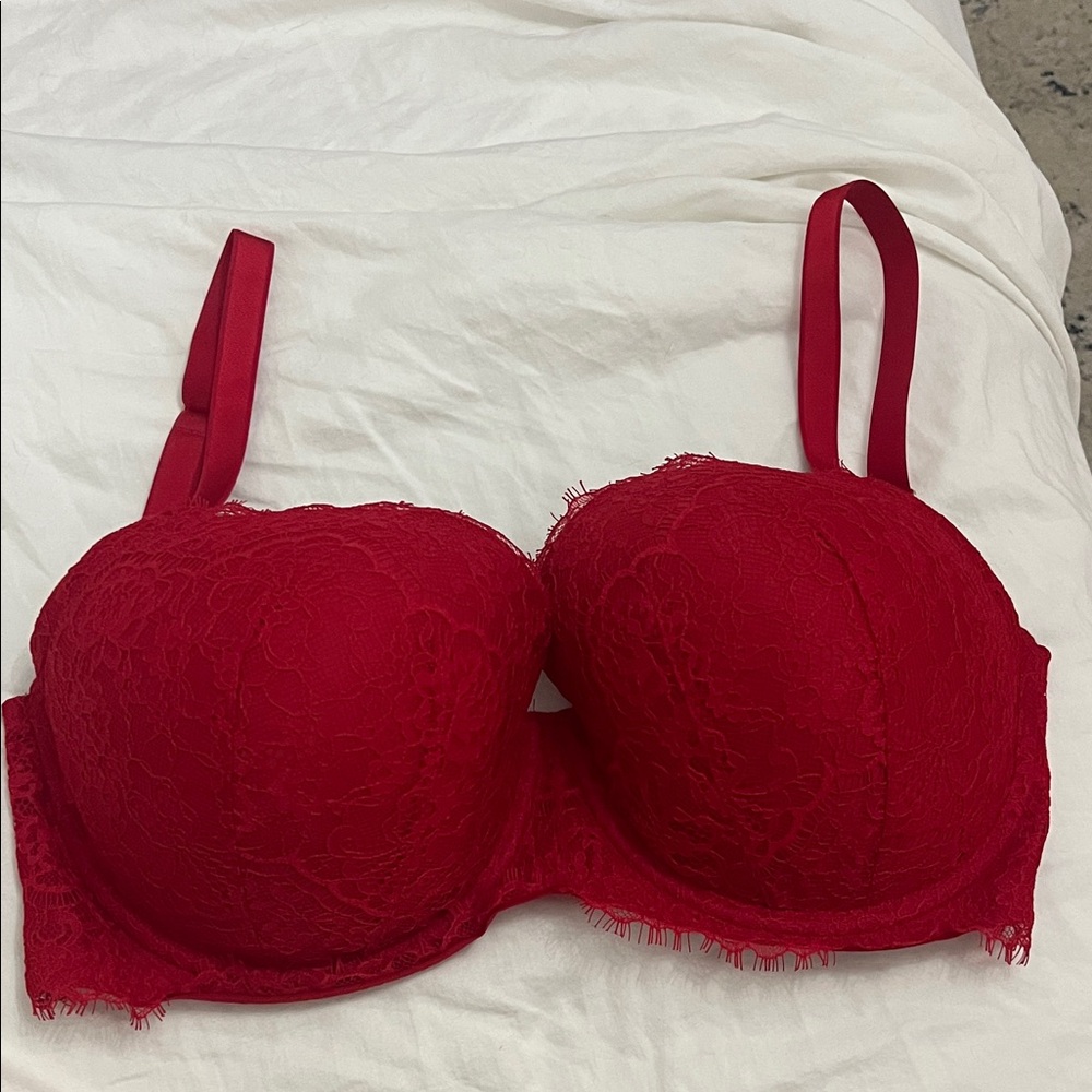 Victoria's Secret Bold Red Lace Bra